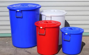 50L/60L/100L/160l/200L/280L/380L nóng bán Chất lượng cao nhựa lớn xô nước container với nắp - Product Image 6