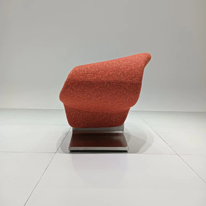 <span class=keywords><strong>Mandarina</strong></span> moderna silla de dormitorio individual esponja patas de Metal tela acento ocio sofá silla para sala de estar diseño personalizado - Product Image 2