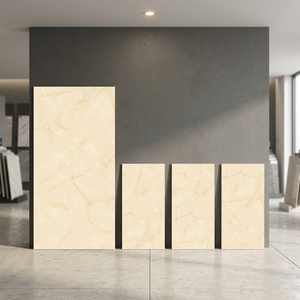 Azulejos de porcelana cerámica brillante Golden Statuario de 800x1600 mm con diseño de mármol blanco para pisos de proyectos premium - Product Image 2