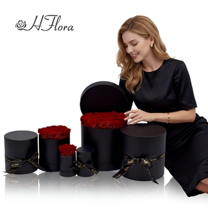 Nuevo y Popular Regalo Hecho a Mano para el Día de San Valentín, Cilindro de Flores, Caja de Regalo con Rosa Preservada, Flor Eterna, Regalo para Navidad y Acción de Gracias - Product Image 1