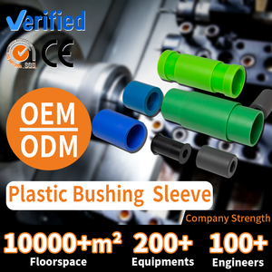 Tùy chỉnh nhựa tay áo Bush POM PTFE Nylon ỐNg Lót Nhà Máy Giá <span class=keywords><strong>CNC</strong></span> quay nhựa tay áo ống lót nylon mang với cổ áo - Product Image 3