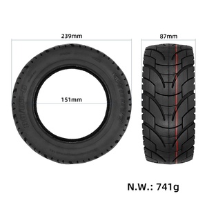 2 Sets TUOVT 80/65-6 <b>Road</b> Tire with Ulip 10*2.5 Inner Tube In-<b>Road</b> Tyre Camera for 10 Inch M4 G1 G2 MAX Electric <b>Scooter</b> - Product Image 2