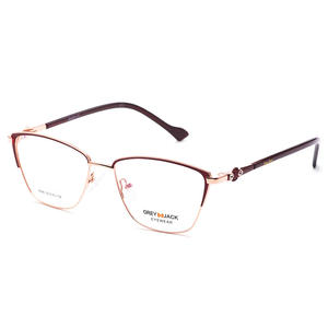 Gafas ópticas de metal cuadradas para mujer Grey Jack para miopía 5098 montura mediana - Product Image 5