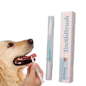 Penna per spazzolino da denti in plastica ecologica per animali domestici spazzola per la pulizia dei denti gatti cani riducono la placca tartaro per la cura orale alito fresco tutto - Product Image 1