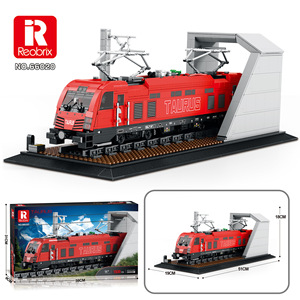 Reobrix <strong>Bricks</strong> 2053PCS Electric Train Building <strong>Blocks</strong>, 1:87 Scale Locomotive Model Kit with Tracks, DIY Railway Set - Product Image 3