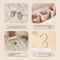Perjalanan ramah lingkungan kapasitas besar untuk penyimpanan perlengkapan mandi tas kosmetik baru sederhana portabel