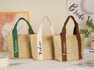 Bolsas <span class=keywords><strong>de</strong></span> Playa <span class=keywords><strong>de</strong></span> Paja Personalizadas, Regalos para Damas <span class=keywords><strong>de</strong></span> Honor y Despedidas <span class=keywords><strong>de</strong></span> Soltera, Bodas, Verano, Otoño - Product Image 2