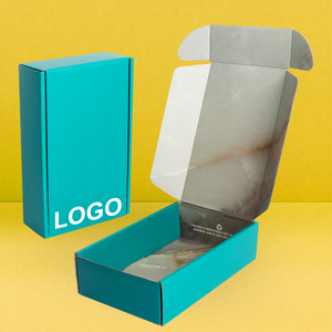 Tùy chỉnh sóng gửi thư hộp sang trọng kraft giấy cho quần áo vận chuyển hộp biểu tượng tùy chỉnh cho mỹ phẩm Hộp bao bì cho vận chuyển - Product Image 1