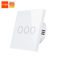 Interruptor Inteligente Inalámbrico con Control por Voz TYSH Automation, Interruptor Táctil Wifi con Control por Voz a través de la Aplicación Tuya Home, Superventas
