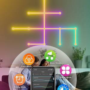 Mesa de Juego RGB Symphony Patchwork con Luz Ambiental, Conexión Wifi, Bluetooth, Aplicación de Pared, PC, Constellation Quantum Pickup Graffiti - Product Image 2