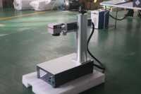Meja portabel 20W 30W 50W 100W, mesin penanda mesin ukir Laser serat pada logam dan non-logam berlaku untuk industri elektronik