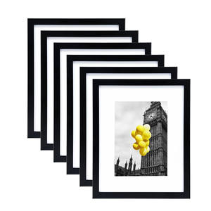 Cadre photo en bois sur mesure 4x6 5x7 6x8 A4 pour affichage de mariage, impression numérique, fait main, salon, cadre photo en MDF - Product Image 1