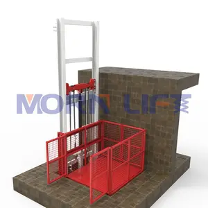 Ascensore idraulico all'aperto resistente del magazzino dell'elevatore del trasporto della piattaforma dell'ascensore delle merci di MORN con l'iso del CE
