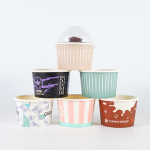 Tùy Chỉnh Dùng Một Lần <span class=keywords><strong>Ice</strong></span> <span class=keywords><strong>Cream</strong></span> Cup 4 Oz Giấy Kraft Hình Chữ Nhật Thực Phẩm Bát Mini Nếm 2Oz Giấy <span class=keywords><strong>Ice</strong></span> <span class=keywords><strong>Cream</strong></span> Cup - Product Image 5