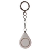 Alarme personnelle OEM, porte-clés de sécurité, étui en cuir, breloque nœud perlé, mini alarme de sécurité pour sac