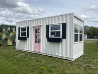 XH Module de conteneur en acier autonome moderne de 20 pieds Utilisation de bureau et d'hôpital pliante à une et à deux étages pour hôtels et maisons