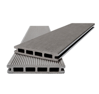 Plancher de terrasse extérieur en PE, installation facile, planches de terrasse en composite bois-plastique co-extrudé 138*23*2.9m