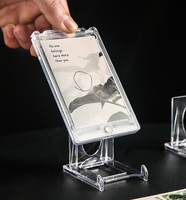 Support de table en acrylique pour cartes de gradation avec coins arrondis lisses, support mobile pour cartes TCG, présentoir de badges