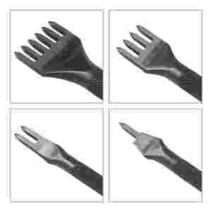 4Pcs 1/2/4/6 Prong Leather Craft Tool Sets Diy Handmade Sewing Leather Tools Hole Punches Lacing Stitching Working Chisel - Product Image 5