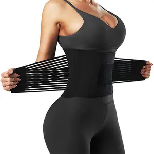 Wholesale custom Women Men Sweat Bands Body shaper Slimming Back Support Waist Trimmer Trainer Belt