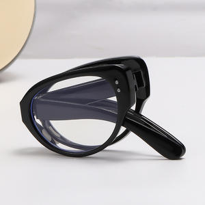 Lunettes de lecture pliables avec verres anti-lumière bleue, monture PC, unisexe, petite monture portable pour une utilisation en extérieur et en intérieur - Product Image 5