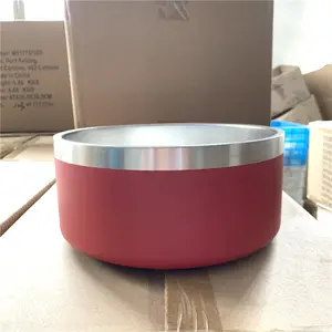 hot sale stainless steel thicken resistance to falling collapsible high capacity dog bowls