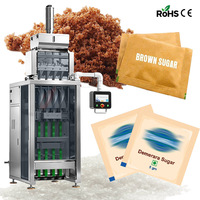 Macchina Automatica per Confezionamento Granuli Multilinea a 4 Linee, Macchina per Confezionamento Bustine da 5g 15g di Zucchero Bianco e Bruno