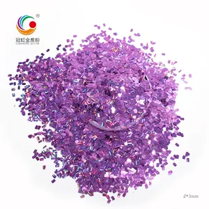 Loose Cosmetic Glitter GH1401S-1 Hotsale Bright Polyester Loose Chunky Square Meteor Royal Blue Glitter Powder For Craft Cosmetic