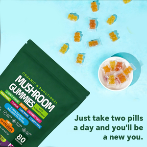 Gomitas de Melena de León VitaHall OEM, Suplemento <span class=keywords><strong>Diet</strong></span>ético para Estimular el Sistema Inmunológico, Sin Gluten, Alimento Vegano Saludable - Product Image 5