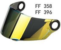 Nouveau Visor de Casque en PC 2025 LS2 358/396/370 – Lentille de Protection Faciale Teinte Thé Foncé/Jaune/Transparente