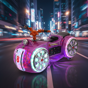 2020 Moto électrique Prince 24 V pour enfants, modèle de centre commercial, avec commande électronique mécanique, attrayante pour adultes et enfants - Product Image 2