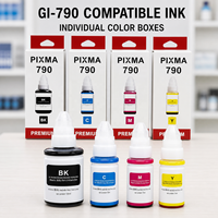 Botol Isi Ulang Tinta Kompatibel GI-790 untuk Printer Canon PIXMA G1000 G2000 G3000 G4000 G3010 G4010