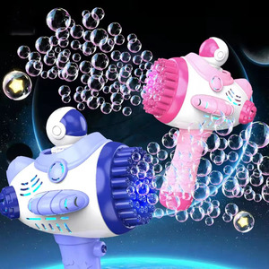 Jinying - Jeu d'extérieur pour enfants - Nouveau design 2024 - Pistolet à bulles électrique en forme d'avion spatial à 45 trous pour filles - Product Image 5