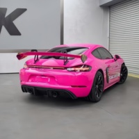 Kit carrosserie avant style 718GT4RS, spoiler, calandre, 2017-2023, 718 982 Cayman Boxster, mise à niveau des feux antibrouillard en PP