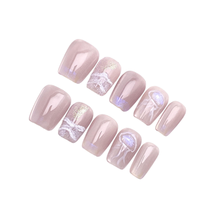Novedad <span class=keywords><strong>de</strong></span> 2025, <span class=keywords><strong>uñas</strong></span> a presión <span class=keywords><strong>de</strong></span> estilo francés <span class=keywords><strong>de</strong></span> lujo, patrón cuadrado <span class=keywords><strong>de</strong></span> diamante <span class=keywords><strong>de</strong></span> bailarina hecho a mano para aplicación <span class=keywords><strong>de</strong></span> dedos para <span class=keywords><strong>niñas</strong></span> - Product Image 3