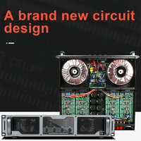 Module d'amplificateur de puissance professionnel OEM 11000S Musique Karaoké 4 canaux 1100W*4 Watts Amplificateur de puissance à commutation