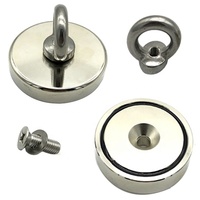 Aimant de pêche rond n52 en néodyme pour pêche à l'aimant, magnet puissant, 600kg