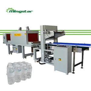 Water, juice, cola bottle packing machine automatic heat shrinking tunnel sleeve shrink wrap packing machine