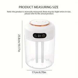 เครื่องเพิ่มความชื้นในอากาศแบบรีโมทคอนโทรล ความจุ 3.5 ลิตร ควบคุมได้สามระดับ พร้อมฟังก์ชั่นกระจายกลิ่นหอมแบบสองช่องทาง สำหรับใช้ในบ้านและโรงแรม แบบตั้งโต๊ะ - Product Image 2