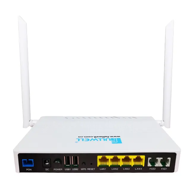 Onu Router Ftth 2.4G/5G 4ge+2fxs+2usb Wifi Gpon Ont 802.11ac Wifi Dual Band AC Wifi Gpon XPON Onu/ONT/modem/router