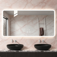 Proyecto de Espejos Inteligentes LED de Moda para Baños, Adecuado para Espejos Antivaho Ajustables y Regulables en Renovaciones de Villas OEM ODM