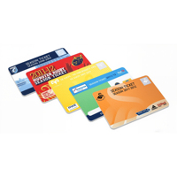 Carte d'accès intelligente NFC RFID en PVC imprimée sur mesure, 13,56 MHz, mini-étiquette, puce 1K 4K F08, étanche, carte de porte d'hôtel