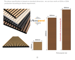 Paneles de Madera Acústicos Ecológicos Modernos, Insonorizantes y Absorbentes de Sonido, para Sala de Estar, Dormitorio, Pared de <span class=keywords><strong>TV</strong></span> y Diseño de Hoteles - Product Image 4