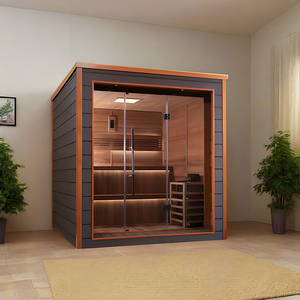 Sauna Triunity: A Sauna de Infravermelho Distante Mais Barata em Promoção, Pequeno MOQ, Múltiplas Salas de Sauna com Bar de Oxigênio - Product Image 2