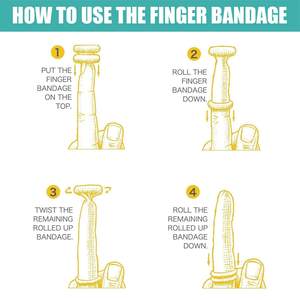 Bandage pour <span class=keywords><strong>doigt</strong></span>, protection, premiers secours, bandages tubulaires, manchons pour doigts pour les entorses et les gonflements - Product Image 5