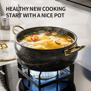12-Piece <strong>Pot</strong> <strong>Set</strong> With Lid Frying Pan Soup <strong>Pot</strong> and Silicone Spoon Wholesale Luxury Non-Stick Pan Kitchenware - Product Image 5