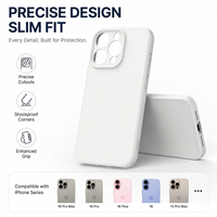 Casing HP Matte TPU Custom untuk 17 Pro Max Anti-Slip Tahan Banting Perlindungan 360 Sentuhan Lembut Anti-Sidik Jari Tipis Murni