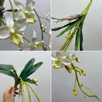 Anggrek Brassia buatan semprot bunga tropis nyata untuk centerpiece mewah