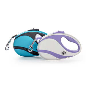 2025 nueva correa de perro retráctil automática ajustable con luz de Flash <span class=keywords><strong>LED</strong></span> brillante al por mayor correa de mascota personalizable - Product Image 4