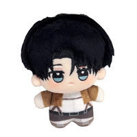 Muñeco de Peluche de Algodón Nunu de 10 cm de Attack Anime Merchandise, Juguete Pequeño de Levi, Colgante, Venta al por Mayor